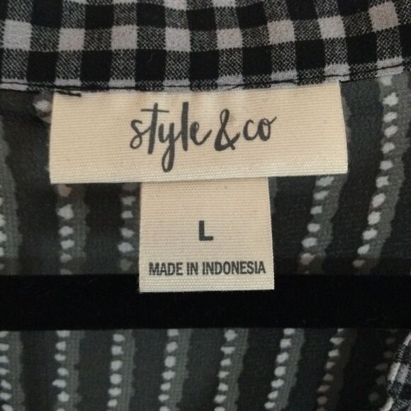 Style & Co. boho sheer blouse - Picture 2 of 5